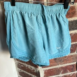 Nike shorts, blue, adult small.